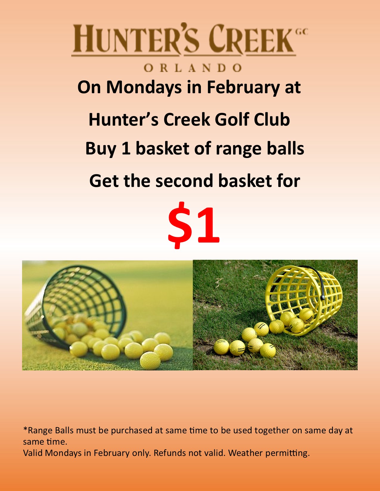 buy 1 range basket get 1 for $1